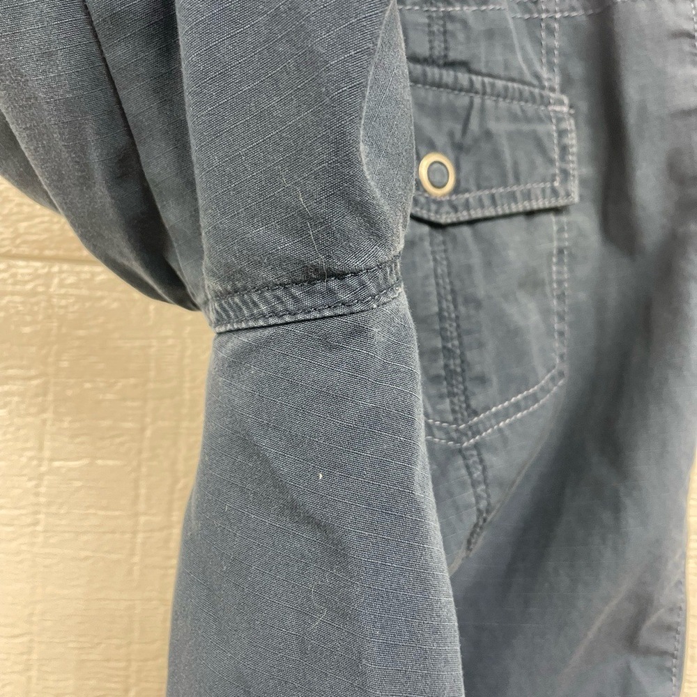 Eddie Bauer Blue Drawstring Hem‎ Cargo  Mercer Fit Bermuda Shorts Petite 2 - Picture 7 of 11